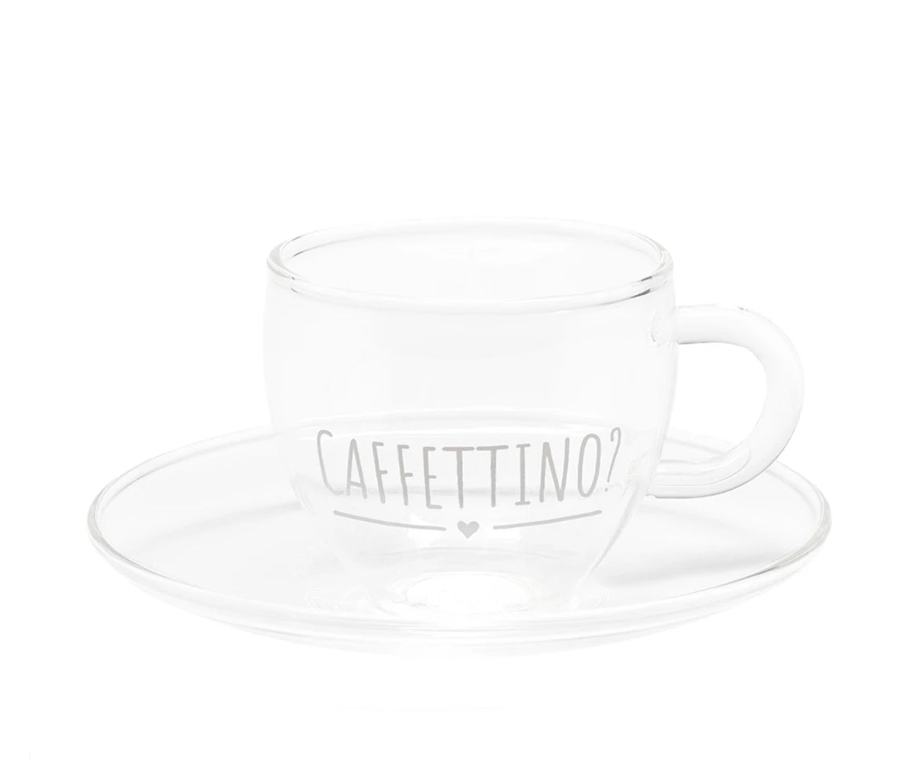 Tazzina caffè con piattino “Caffettino?”
