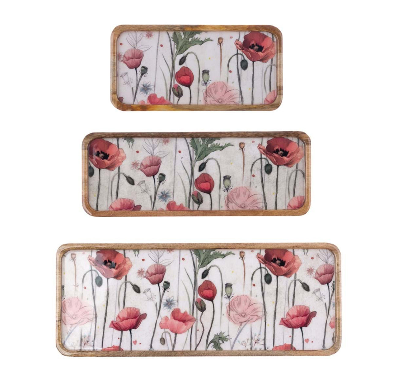 Vassoio rettangolare “Coquelicot”
