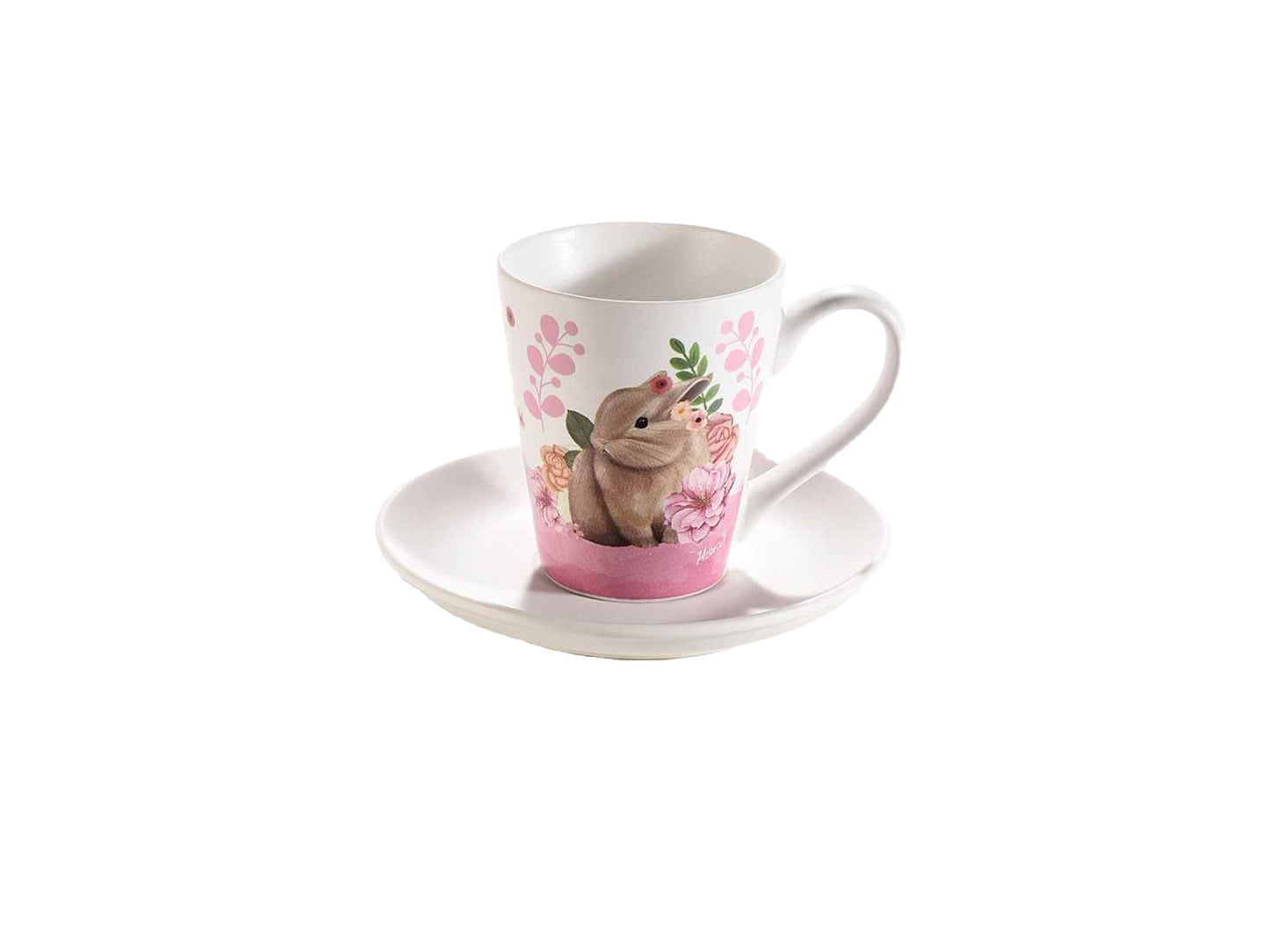 Tazza caffè con piattino “Bunny”