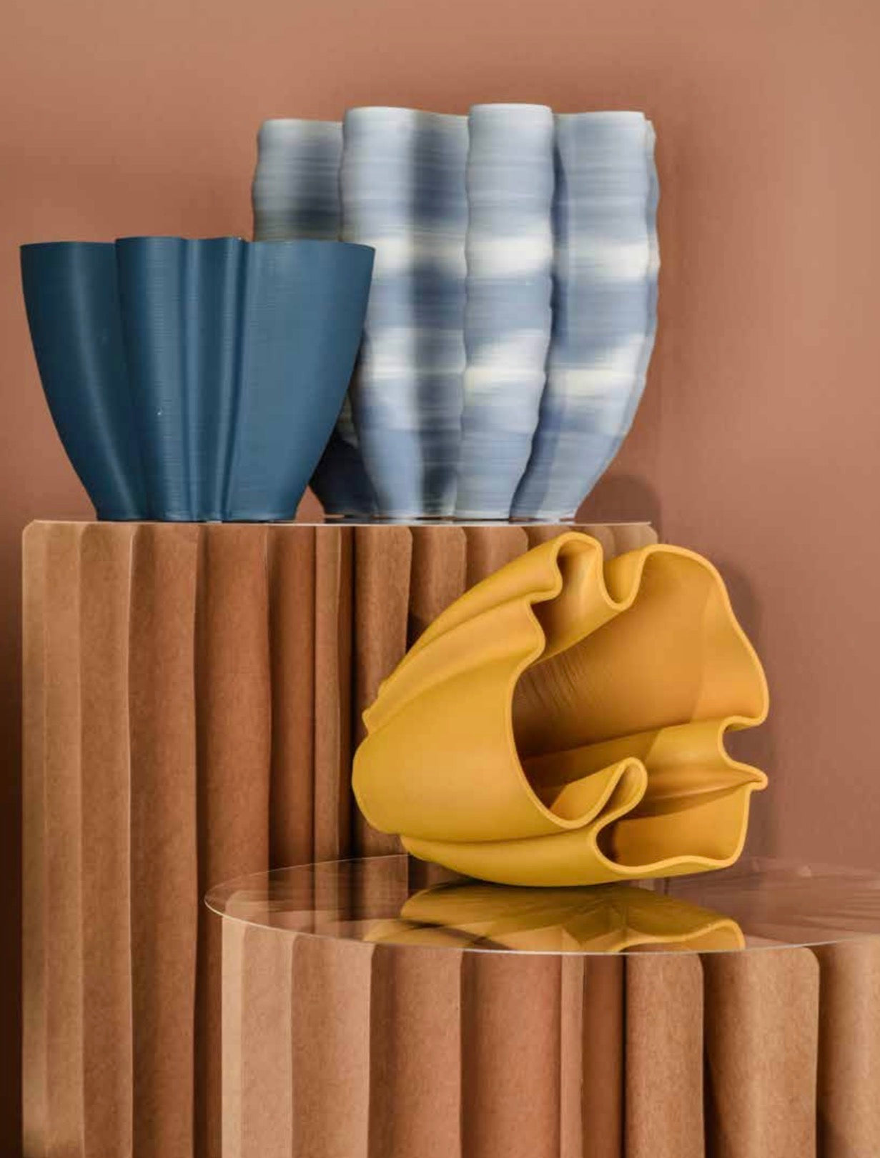 Vaso 3D bianco “Trytum”