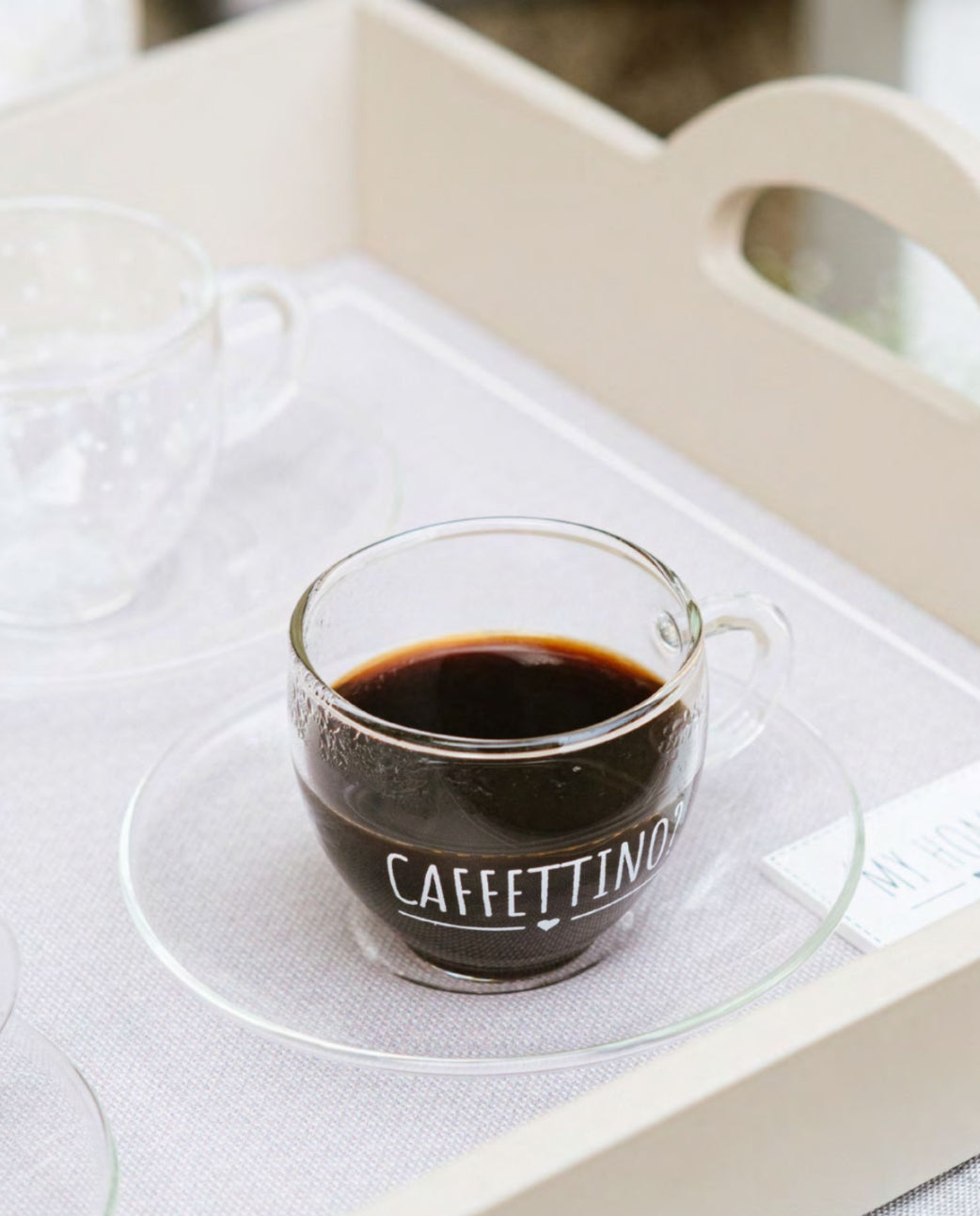 Tazzina caffè con piattino “Caffettino?”