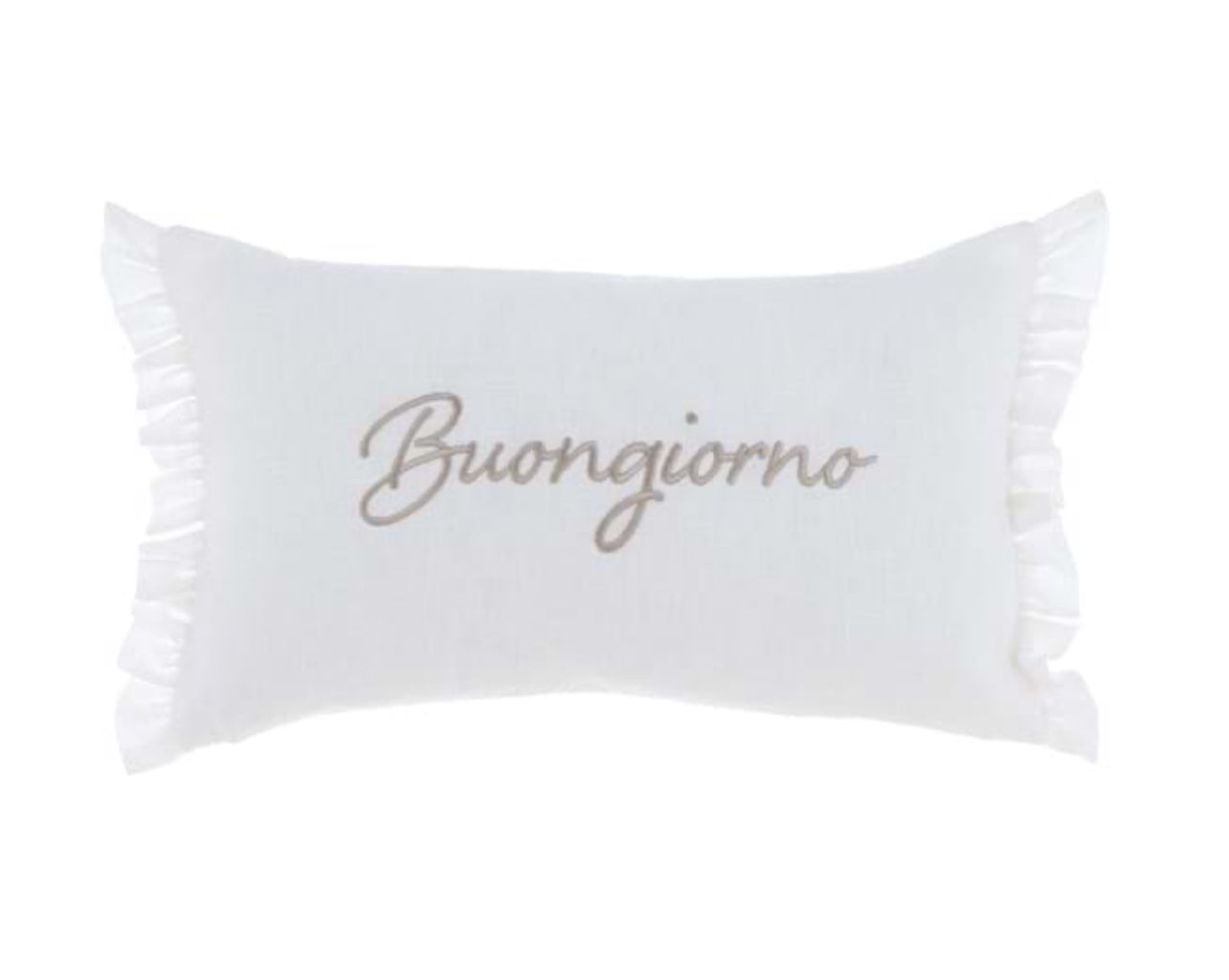 Cuscino con gala Buongiorno-Buonanotte “Parole Parole Parole”