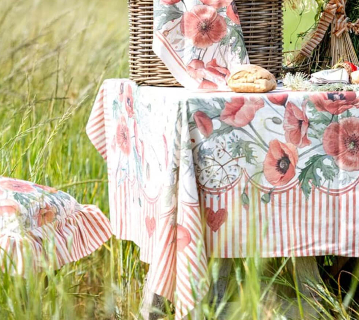 Set 2 presine “ Coquelicot”
