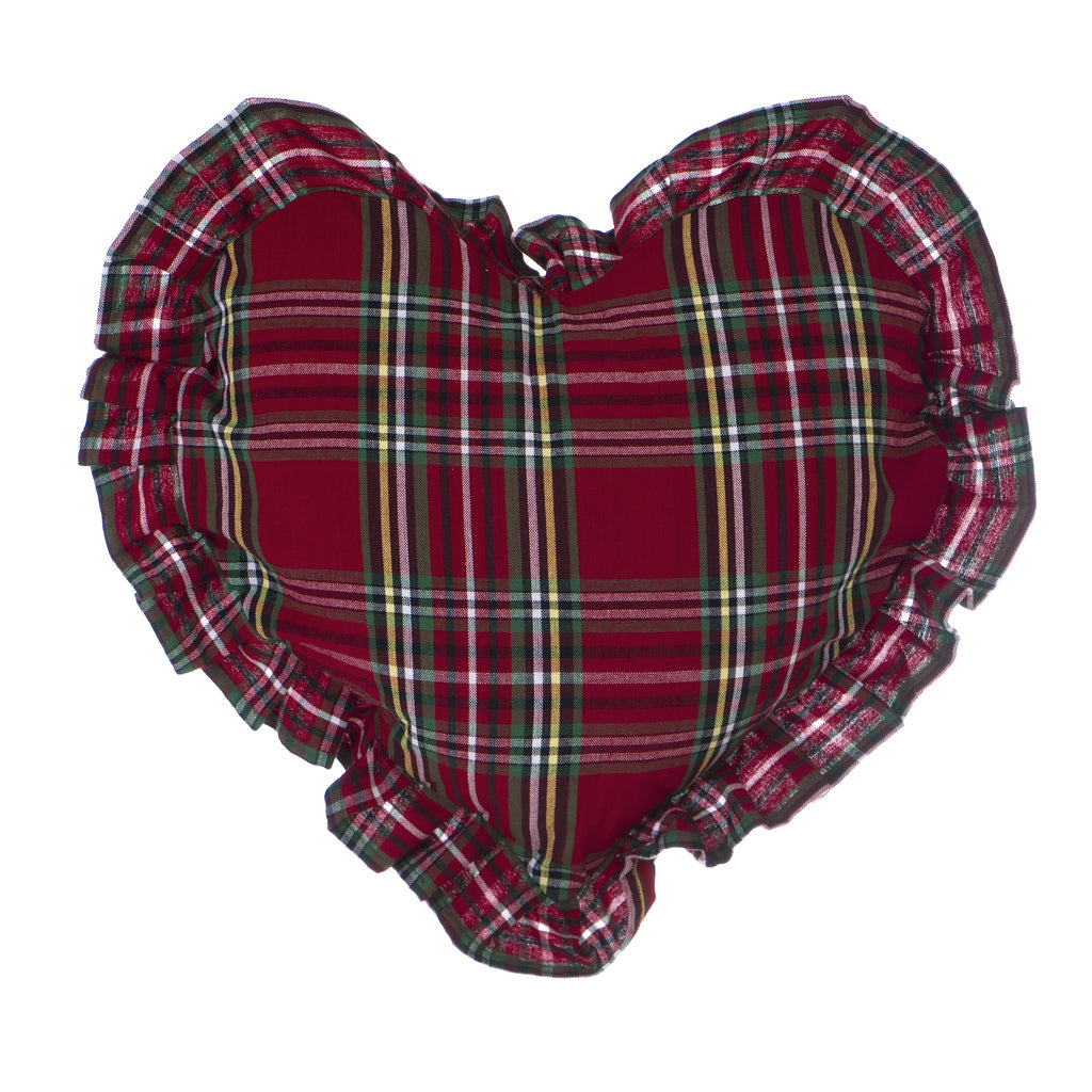 Cuscino cuore “Magia tartan”