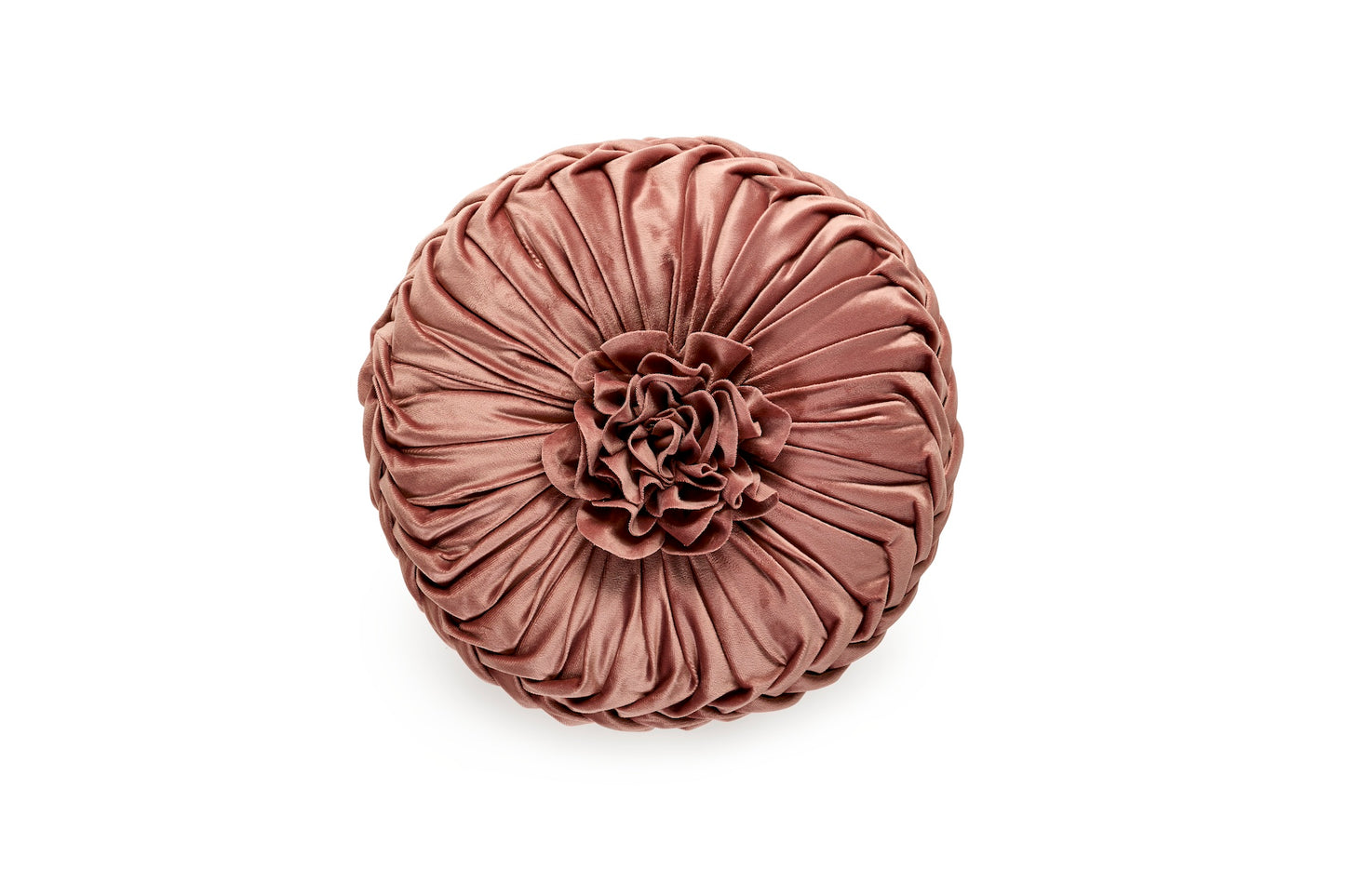Cuscino tondo con rosa “Letto e Boutis”