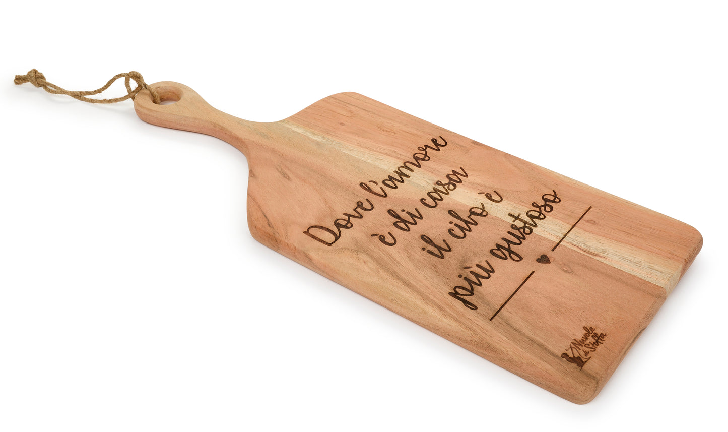 Tagliere rettangolare “My Home”