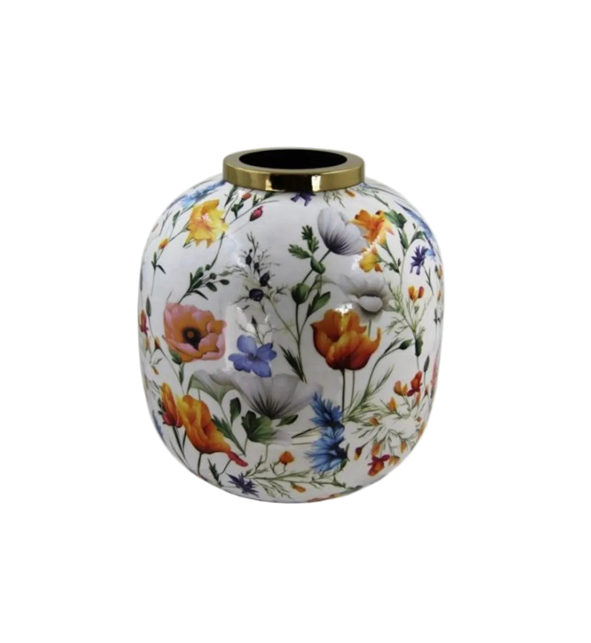 Vaso in metallo "Floreale"