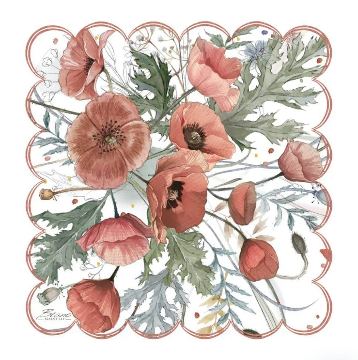 Tovaglietta in vinile quadrata “Coquelicot”