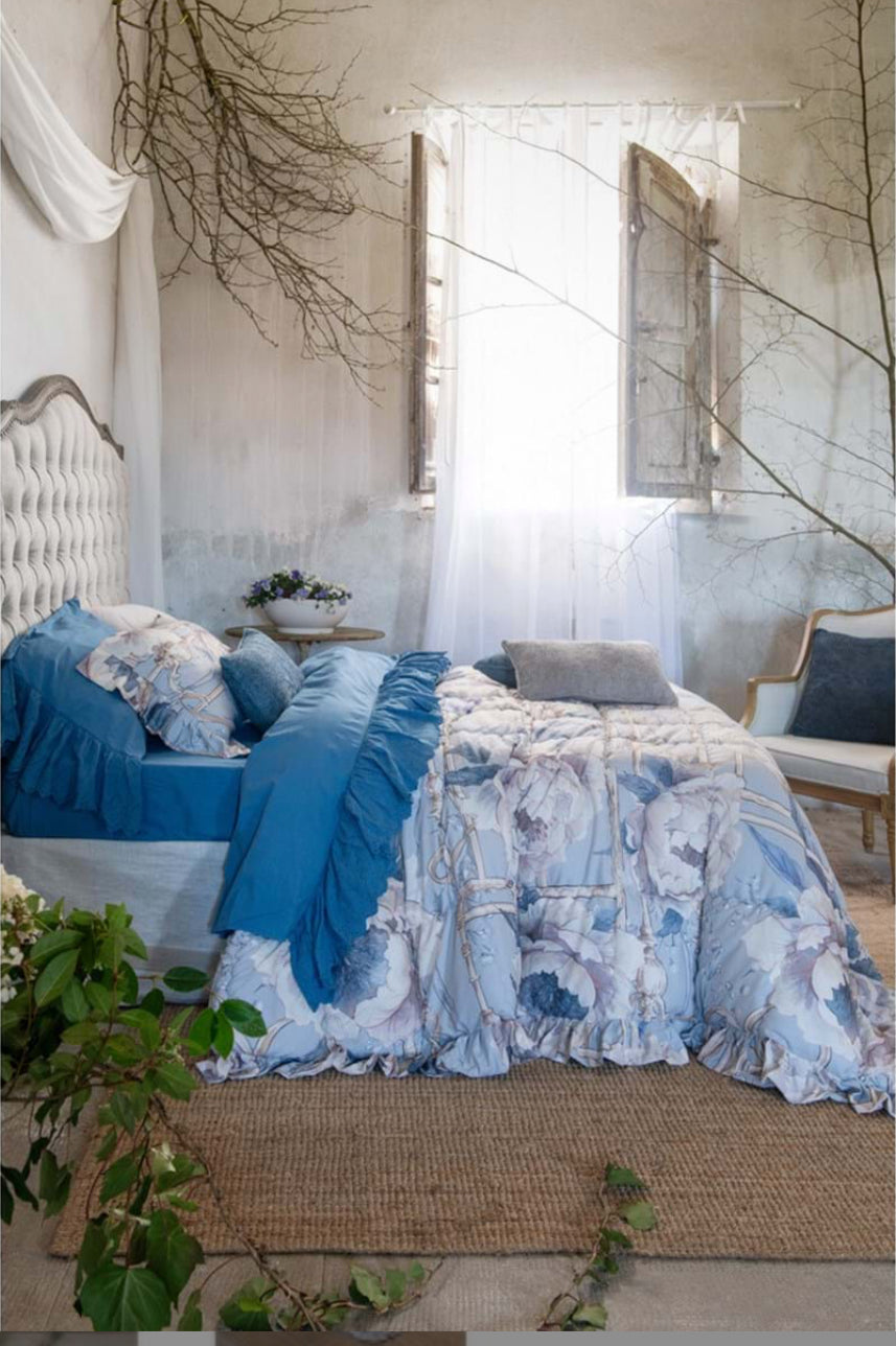 Trapunta e copriguanciali “Peonies”