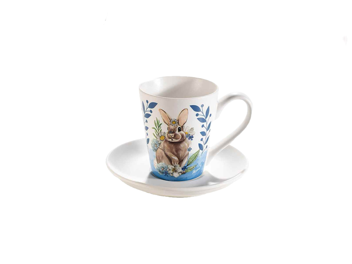 Tazza caffè con piattino “Bunny”
