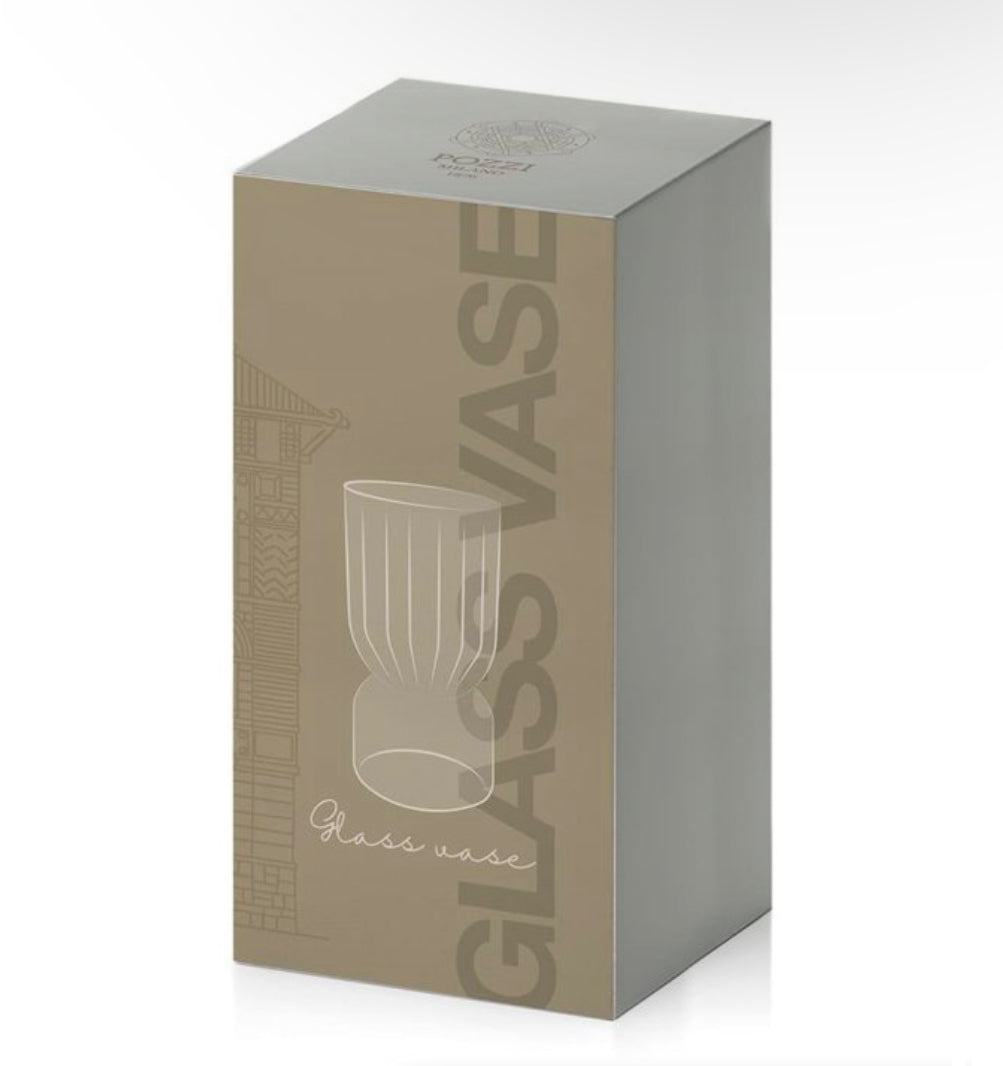 Vaso bicolore “Trasparente-caffè”