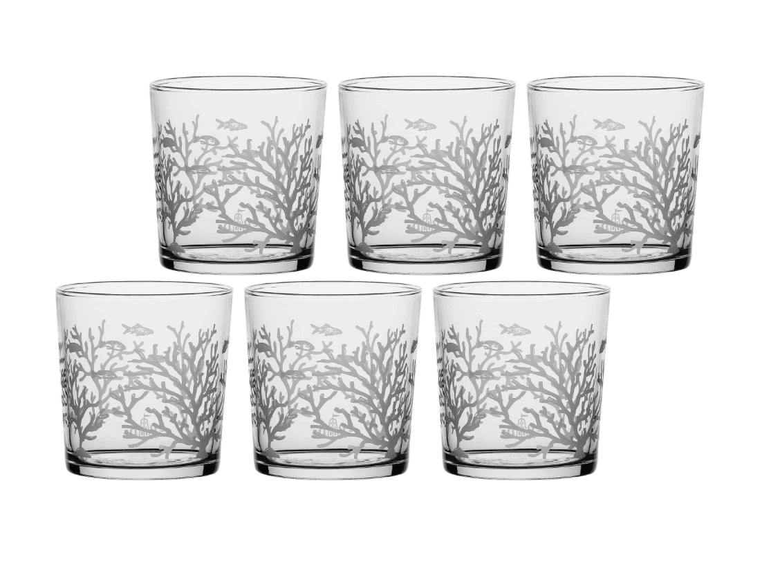 Set 6 bicchieri corallo “Babila”
