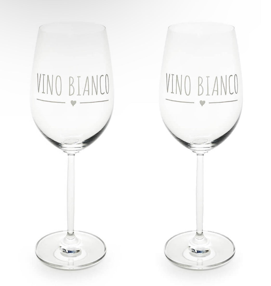 Set 2 Calici Vino Bianco “My Home”