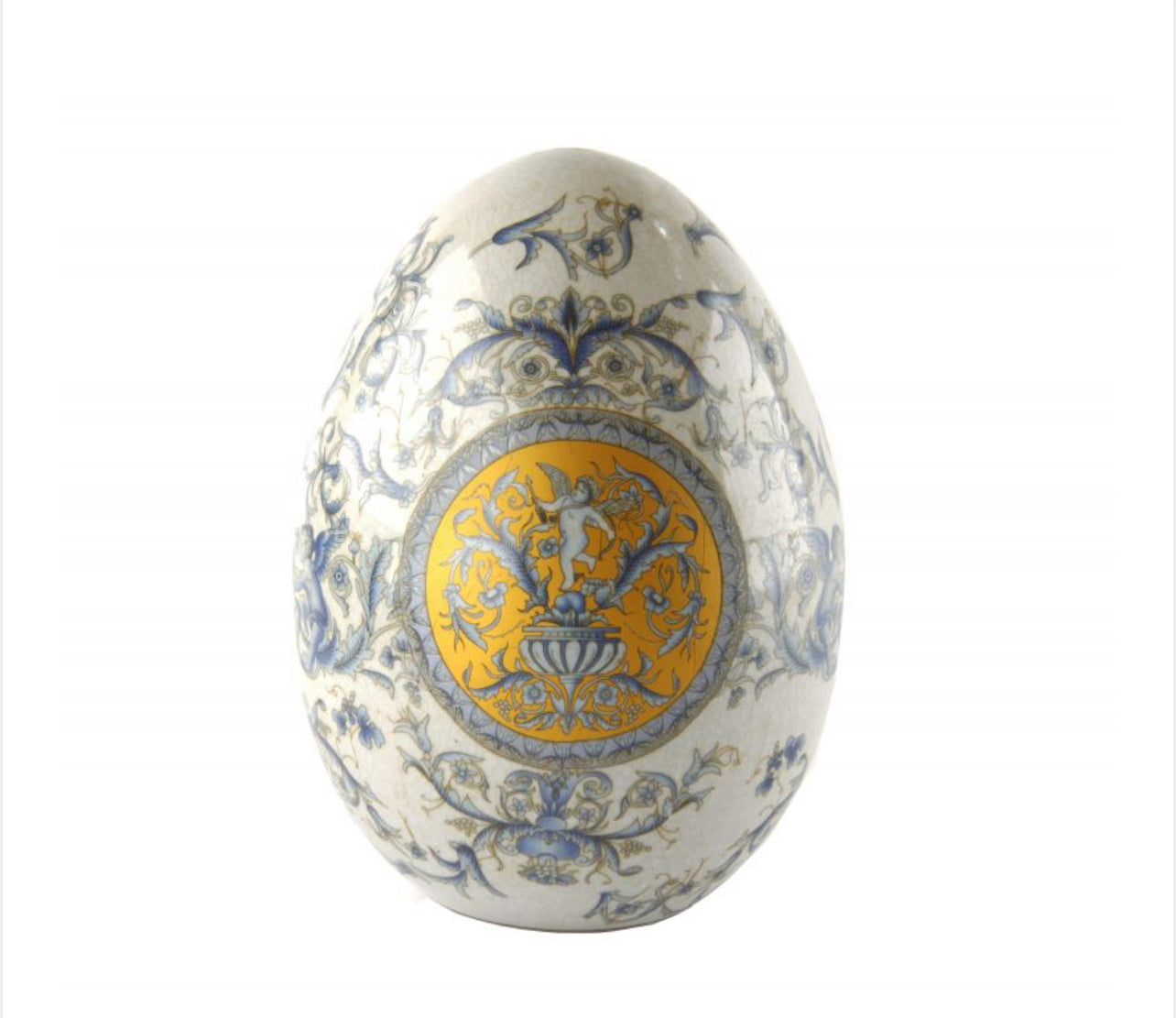 Uovo decorato “Blu Versailles”