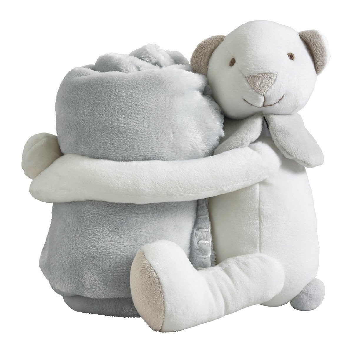 Plaid peluche "Orsetto" grigio