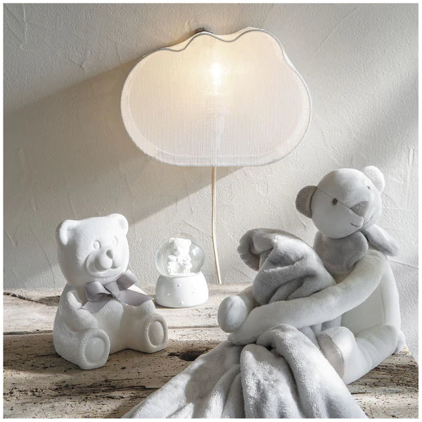 Plaid peluche "Orsetto" grigio