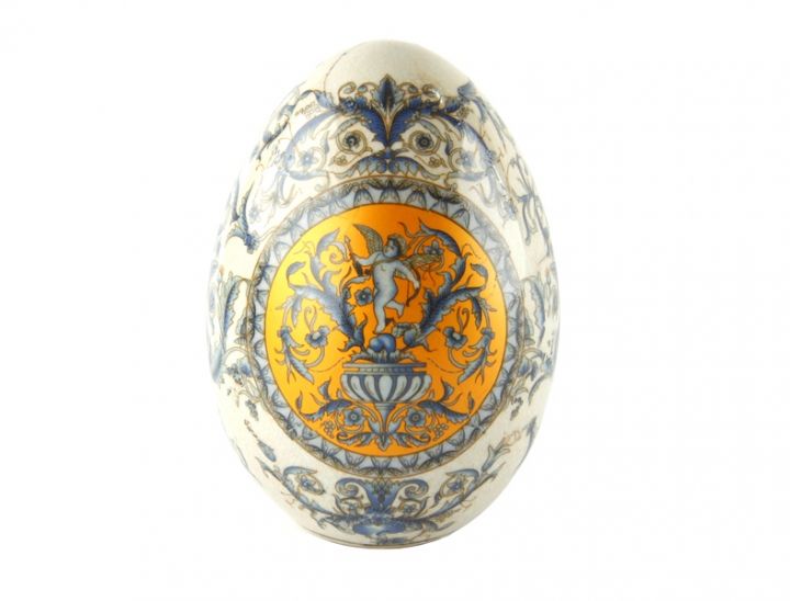 Uovo decorato “Blu Versailles”