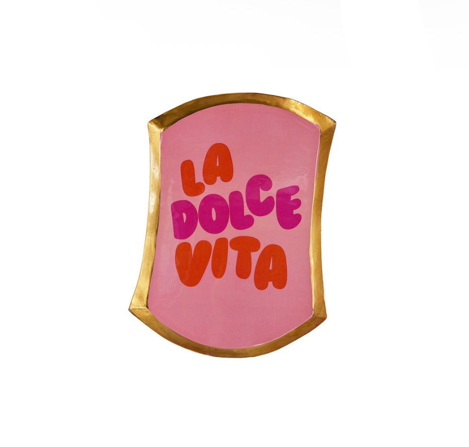 Vassoio metallo “La dolce vita”