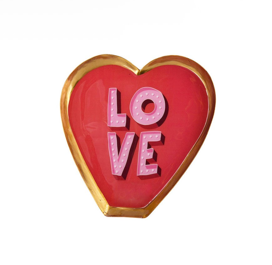 Vassoio cuore “Love”