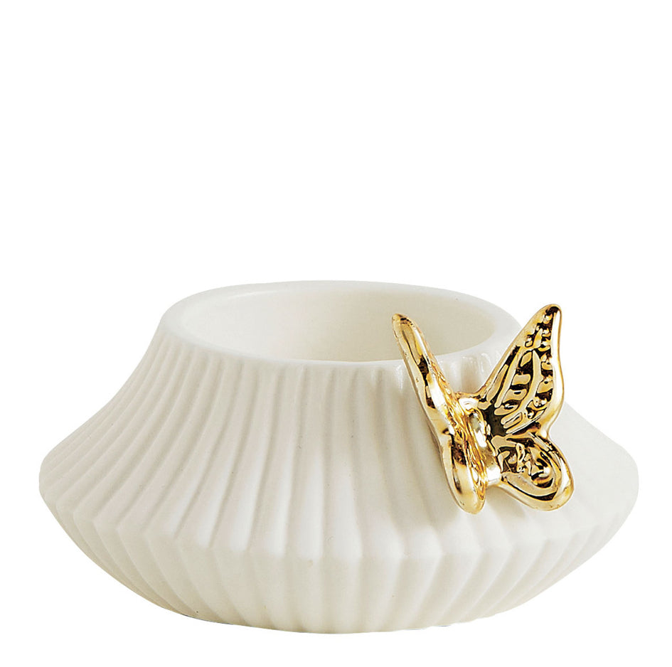 Cofanetto portacandele farfalla e 6 candele “Fleur de Coton”