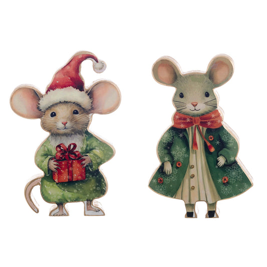 Decoro topini “Favola di Natale”