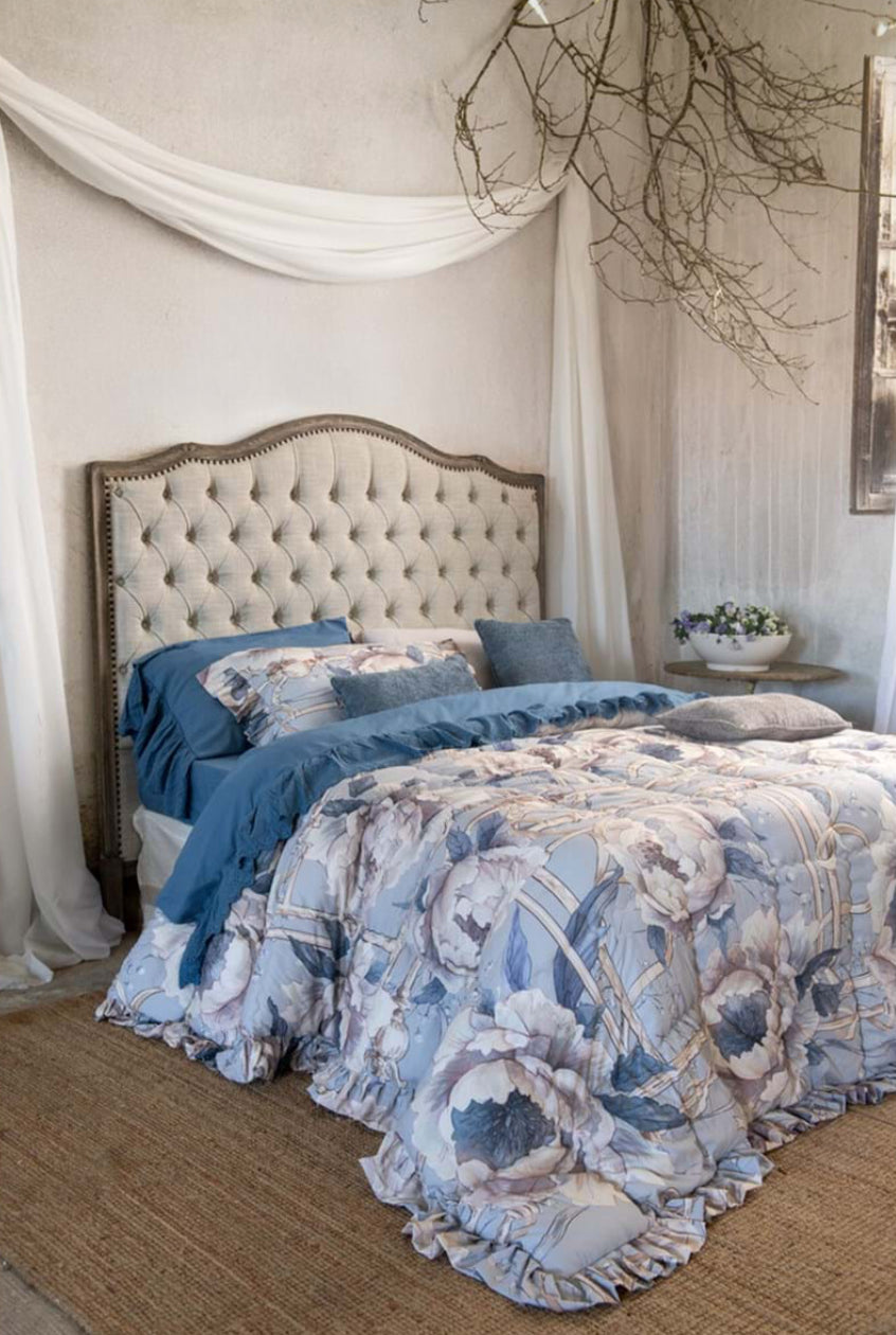 Trapunta e copriguanciali “Peonies”