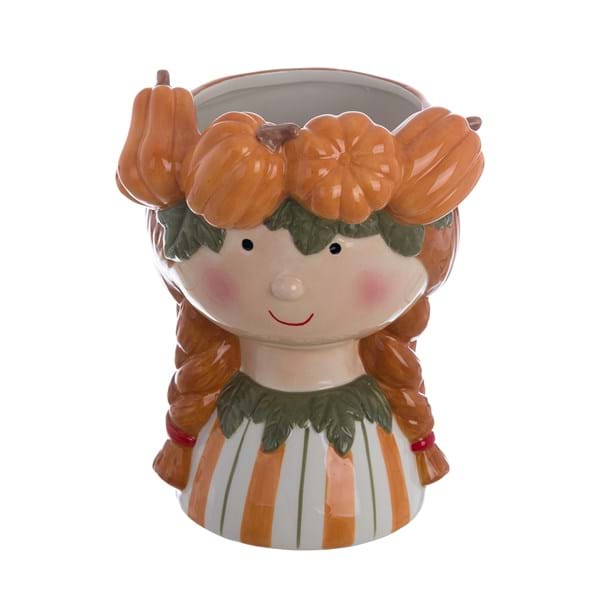 Il vaso decorativo Gourmandise d'automne è un complemento d’arredo originale e ricco di dolcezza, pensato per portare in casa tutta la magia dei colori autunnali.