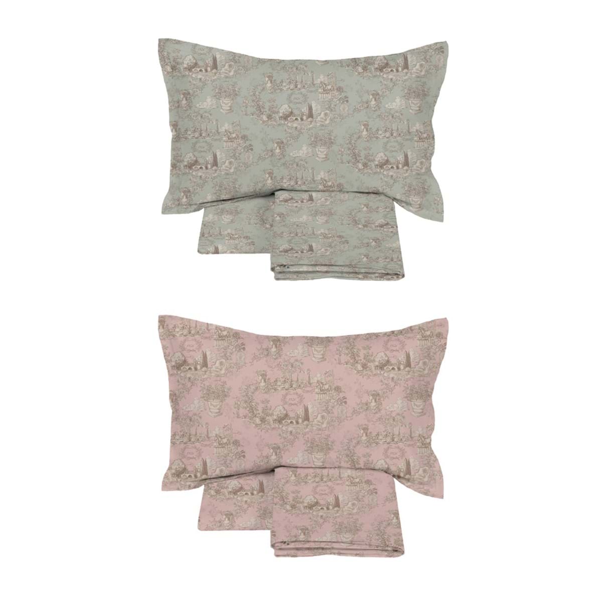 completo lenzuola matrimoniale toile du borgo, per dare raffinatezza ed eleganza senza tempo al tuo letto