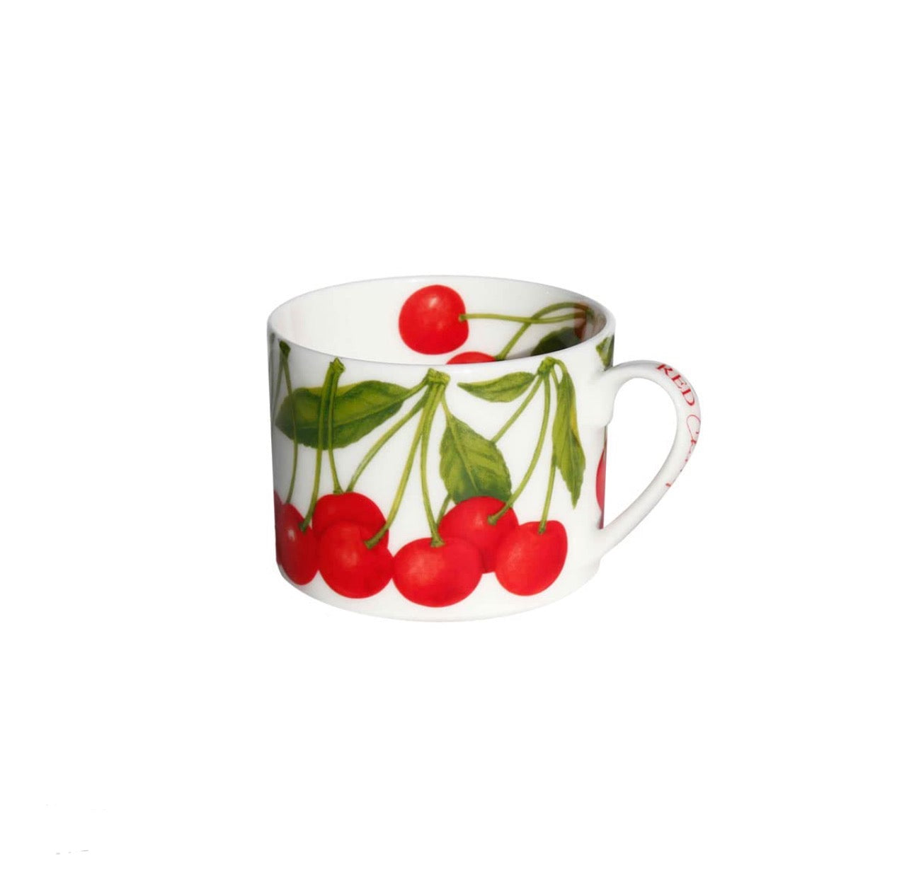 Tazza tè con piattino “Red Cherry”