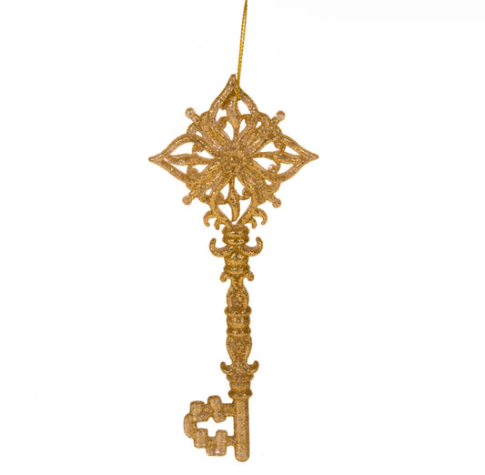 Ornamento “Chiave glitter”