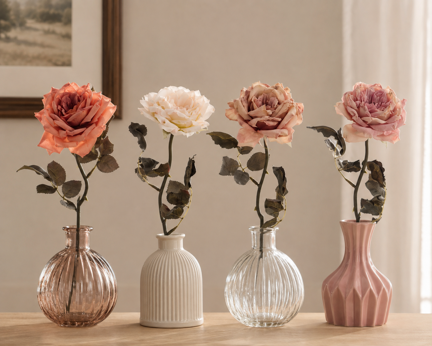Rosa Vintage artificiale "Florilegio"