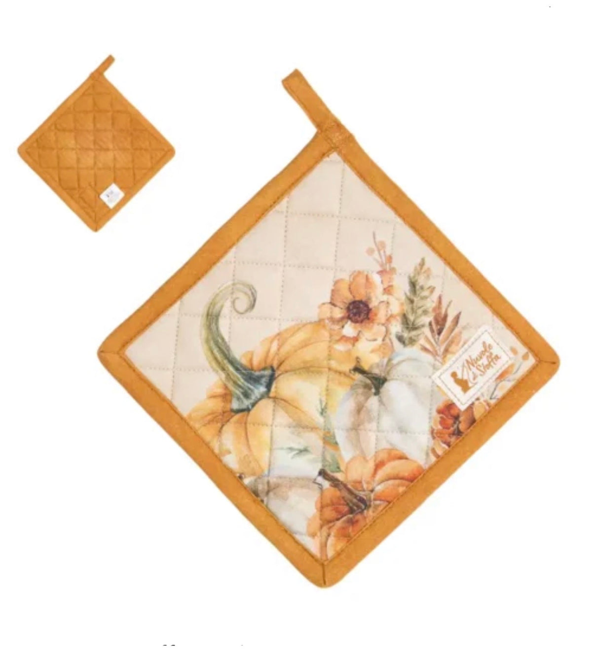 Presina assortita "Racconti d'Autunno" con illustrazioni di zucche e fiori in toni arancioni e crema.