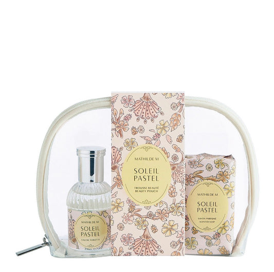 Trousse eau de toilette e sapone “Soleil pastel”