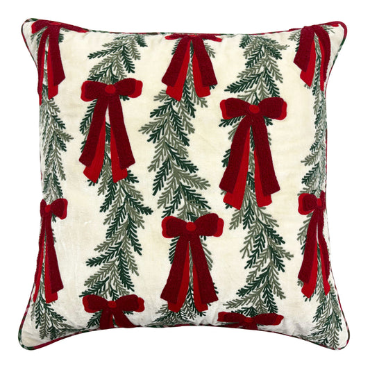 Cuscino con fiocchi “Xmas chic”