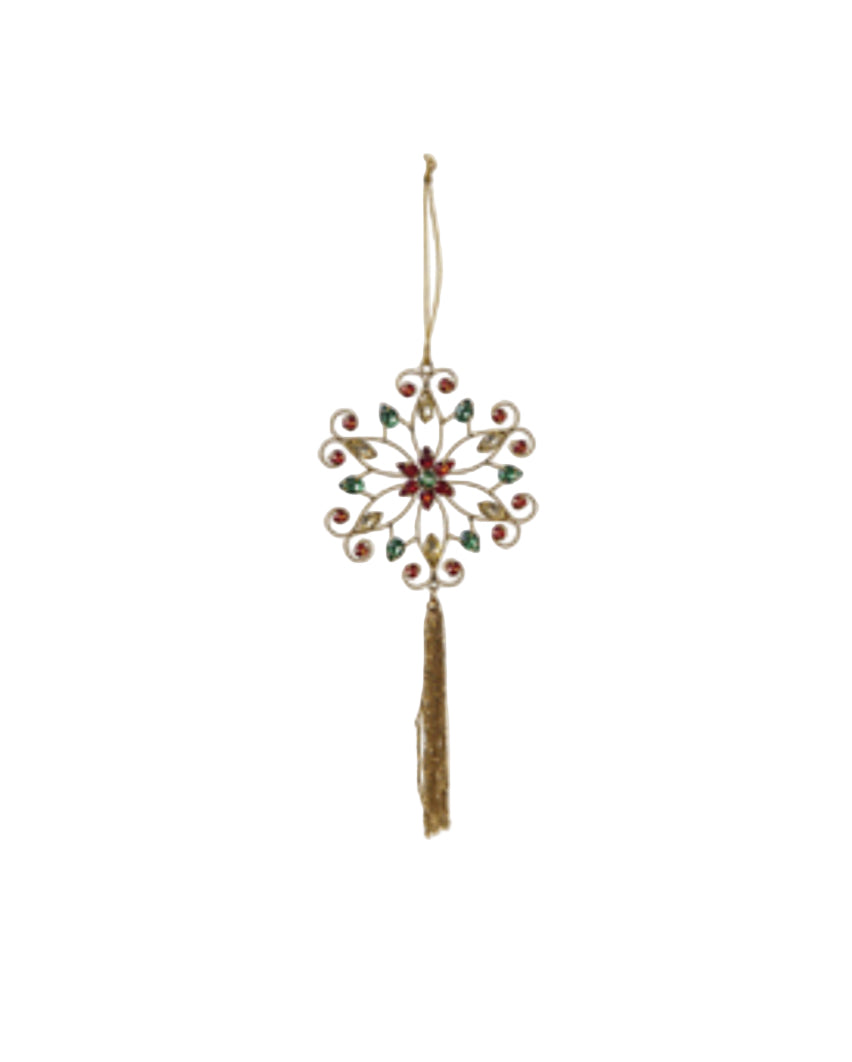 Ornamento “Snowflake con nappa”