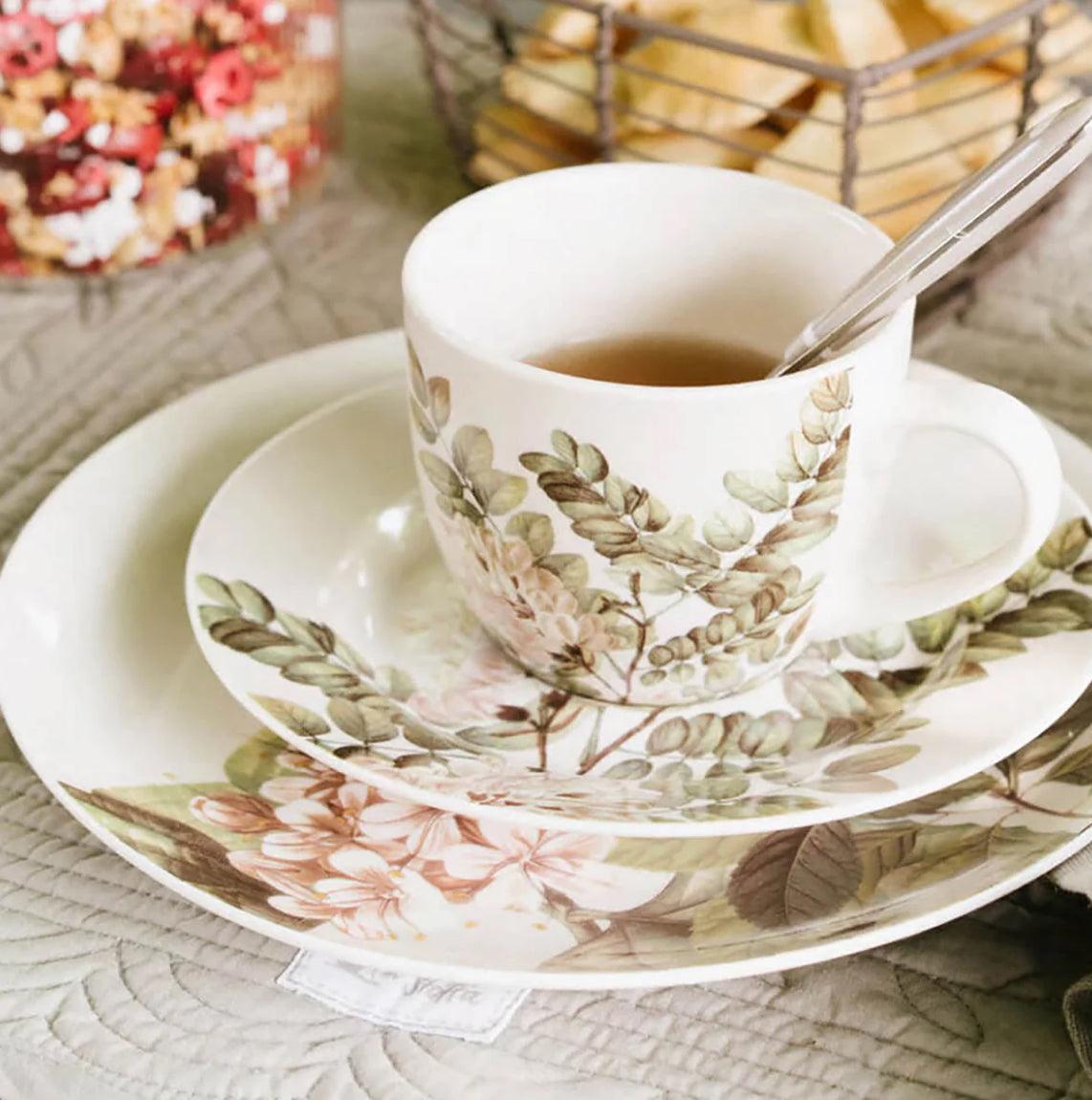 Tazza da tè con piattino “Herbarium”