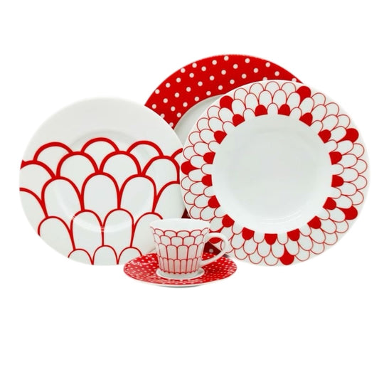Servizio piatti 18 pezzi "Lipstick"