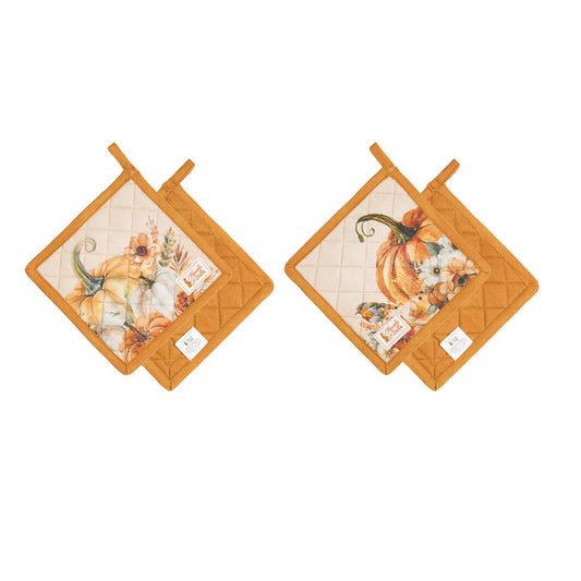 Presina assortita "Racconti d'Autunno" con illustrazioni di zucche e fiori in toni arancioni e crema.