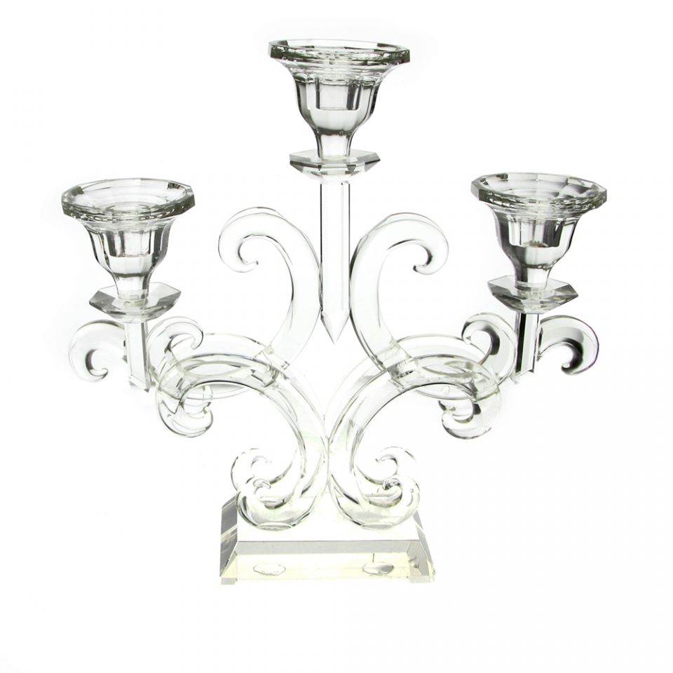 Candeliere 3 fiamme "Cristallo"