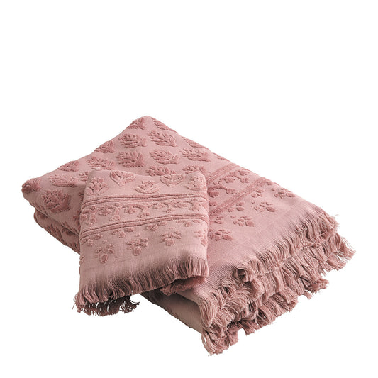Asciugamano "Petite Indienne" rosa